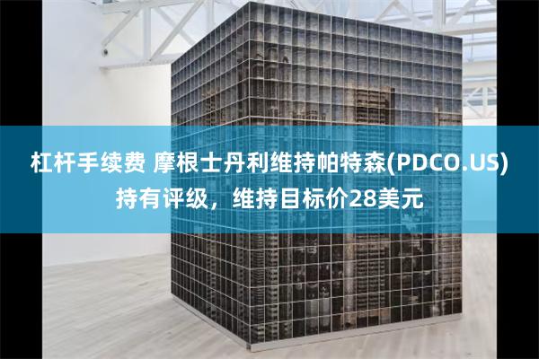 杠杆手续费 摩根士丹利维持帕特森(PDCO.US)持有评级，维持目标价28美元